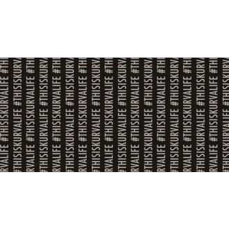 Rýchloschnúci uterák CECE #THISISKURVALIFE 140 x 70 cm čierna