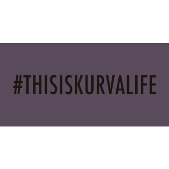 Rýchloschnúci uterák CECE #THISISKURVALIFE 140 x 70 cm fialová