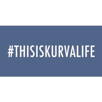 Rýchloschnúci uterák CECE #THISISKURVALIFE 140 x 70 cm modrá